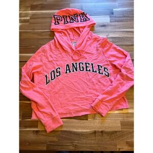VS PINK‎ cropped Los Angeles size M sweater 73% cotton 27% polyester